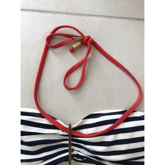 H&M Bikini Set Multicolor Striped Padded Swimsuit 10/12 - Picture 2 of 8